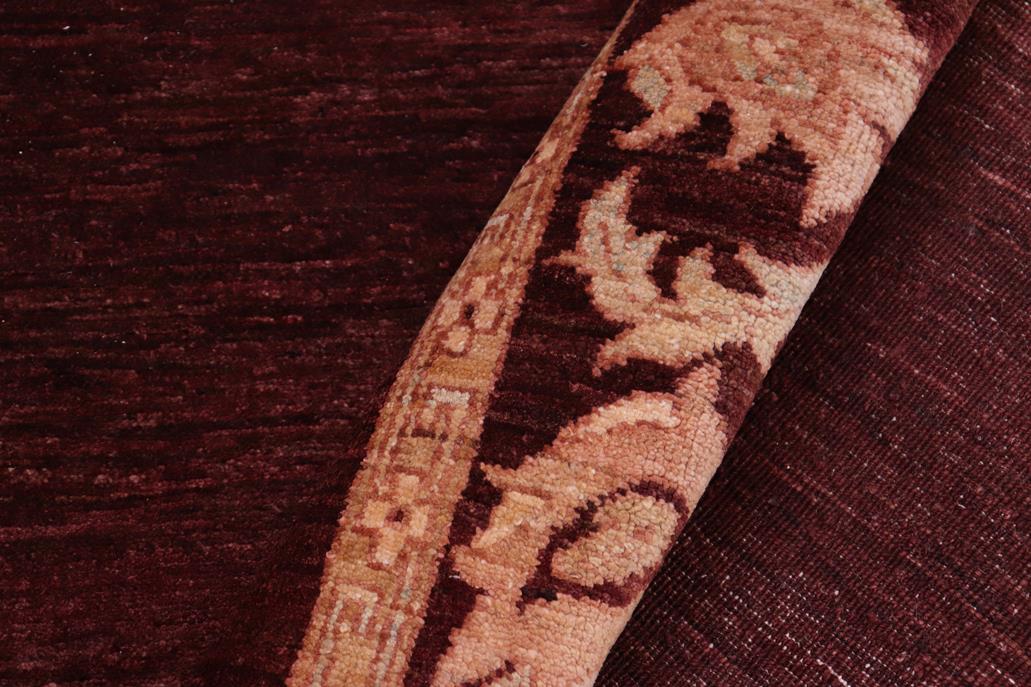 handmade Modern Gabbeh Maroon Beige Hand Knotted RECTANGLE 100% WOOL area rug 5 x 7