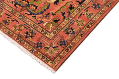 handmade Traditional Kafkaz Rust Rust Hand Knotted RECTANGLE 100% WOOL area rug 5 x 7
