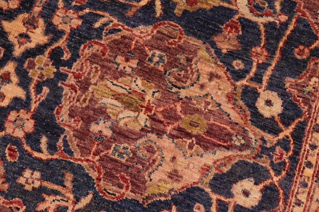 handmade Traditional Kafkaz Blue Gold Hand Knotted RECTANGLE 100% WOOL area rug 5 x 7