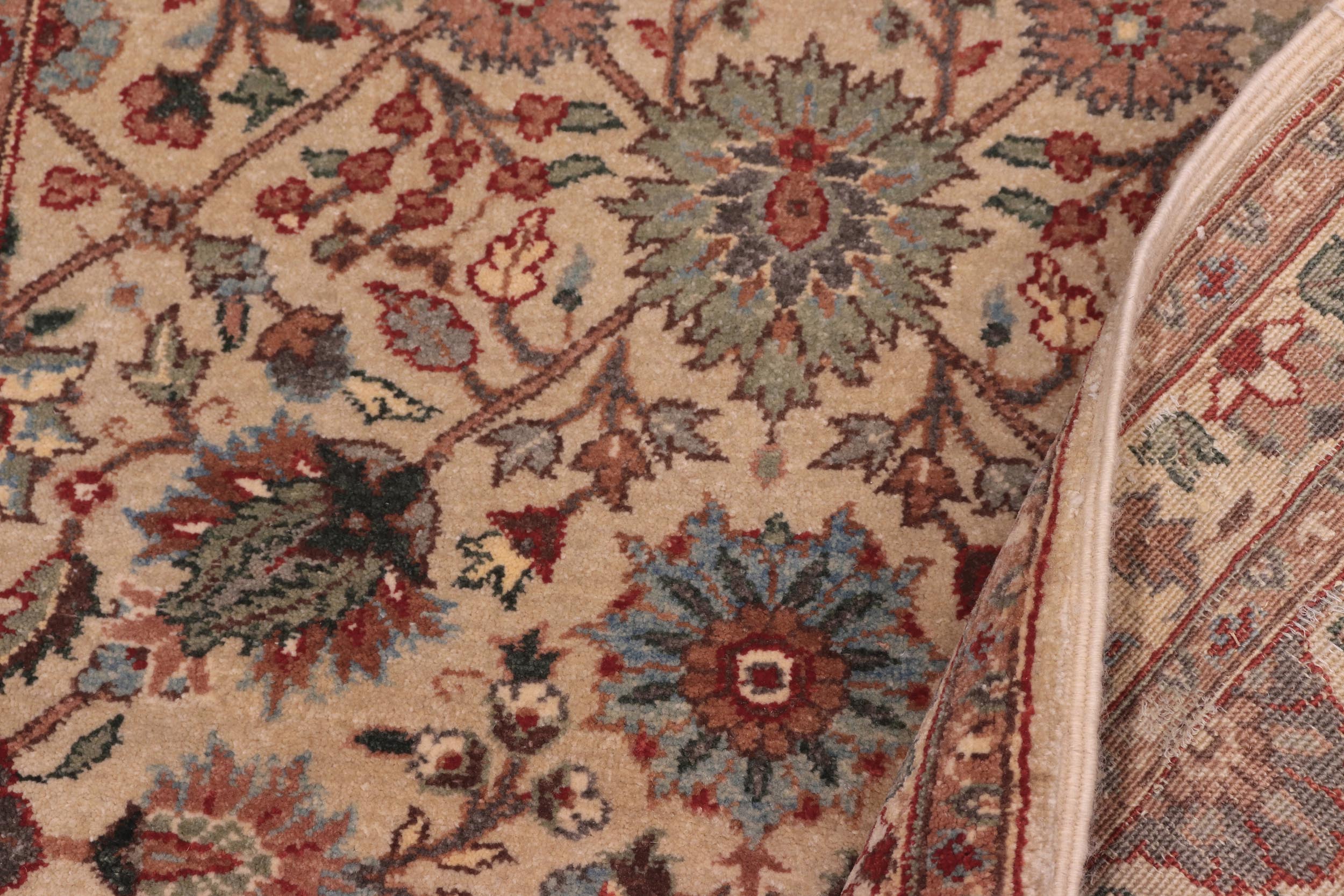 handmade Transitional  Lt. Gray Ivory Hand Knotted RUNNER 100% WOOL area rug 3' x 12'
