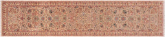 handmade Transitional  Lt. Gray Ivory Hand Knotted RUNNER 100% WOOL area rug 3' x 12'