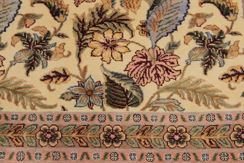 handmade Transitional Gulberg Ivory Pink Hand Knotted RECTANGLE 100% WOOL area rug 3x5