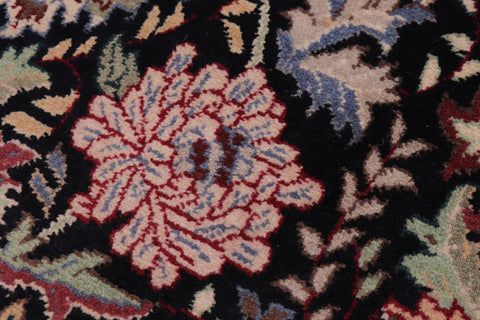 handmade Transitional Morris Black Black Hand Knotted RECTANGLE 100% WOOL area rug 3x5