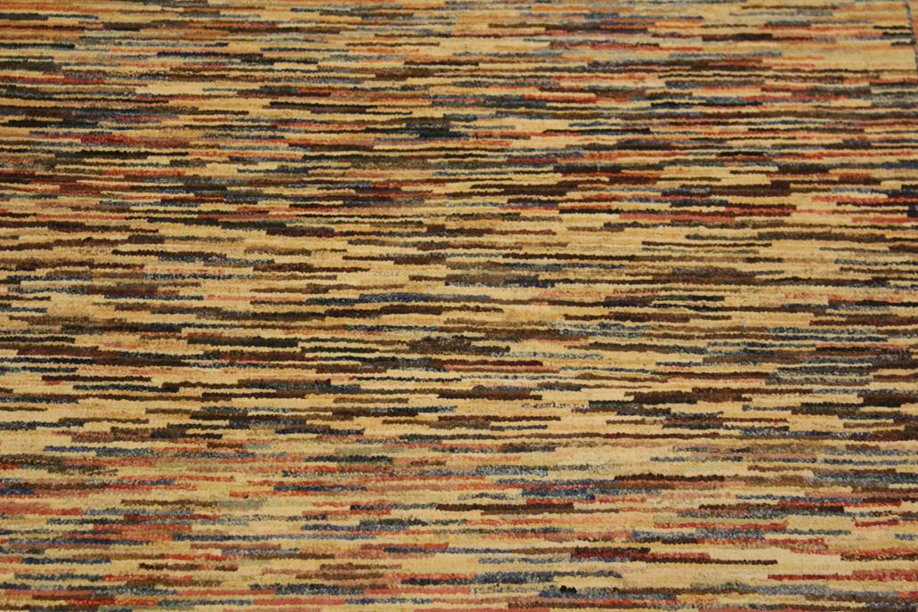 handmade Modern Gabbeh Blue Beige Hand Knotted RECTANGLE 100% WOOL area rug 3  x 5 