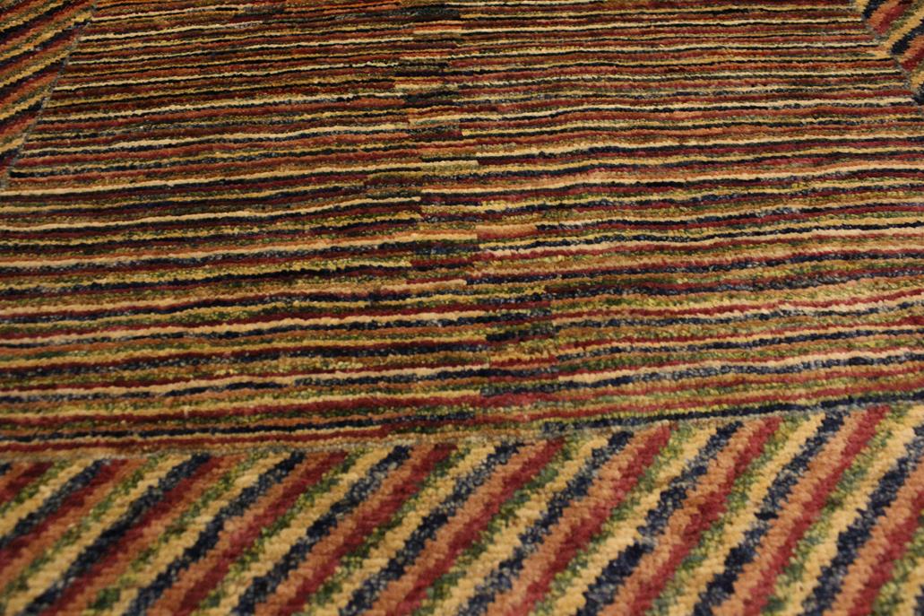 handmade Modern Gabbeh Blue Green Hand Knotted RECTANGLE 100% WOOL area rug 3  x 5 