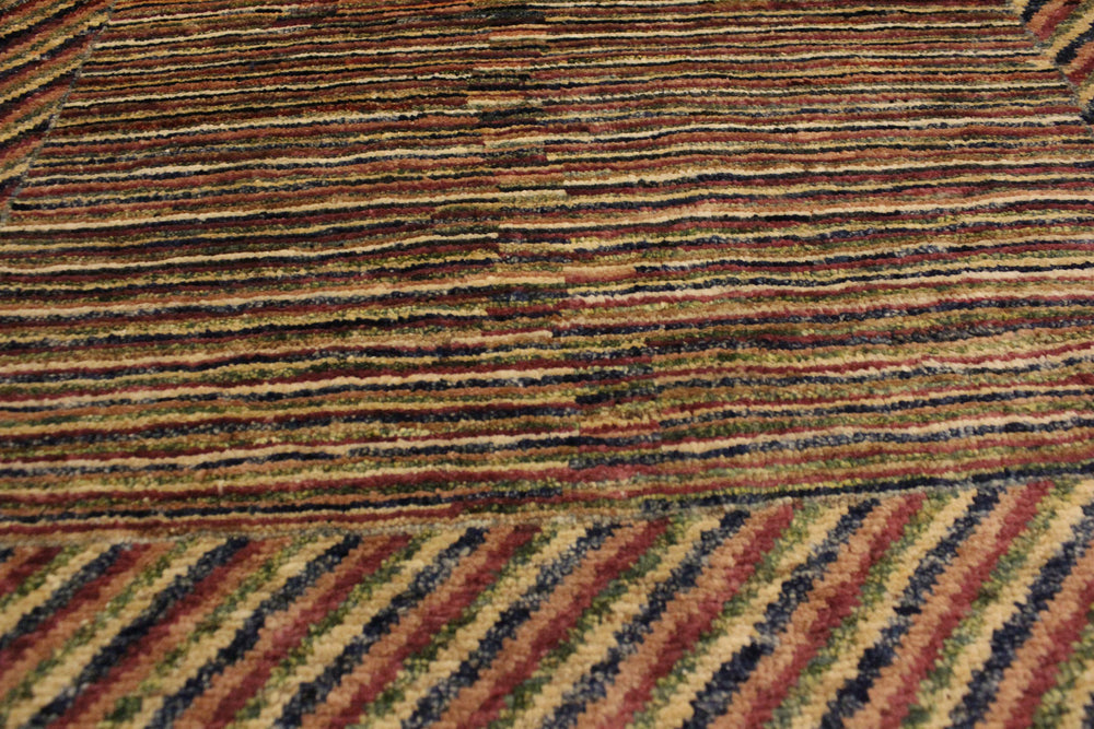 handmade Modern Gabbeh Blue Green Hand Knotted RECTANGLE 100% WOOL area rug 3' x 5'