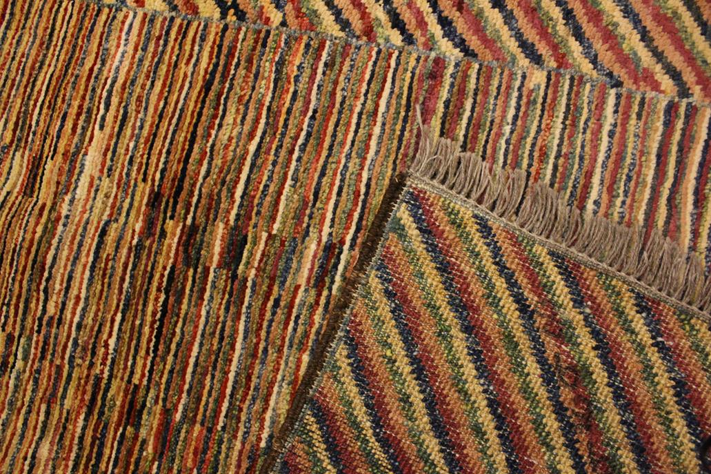 handmade Modern Gabbeh Blue Green Hand Knotted RECTANGLE 100% WOOL area rug 3  x 5 