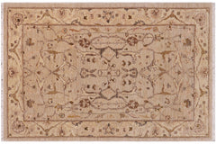 handmade Traditional Kafkaz Lt. Tan Gold Hand Knotted RECTANGLE 100% WOOL area rug 3x5