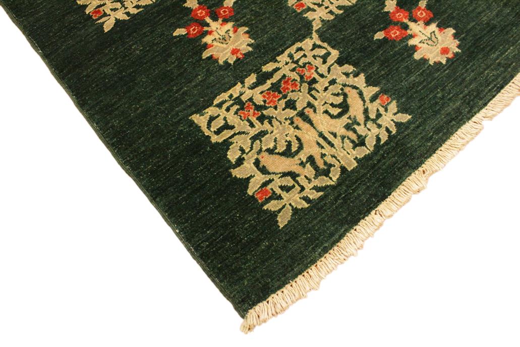 handmade Transitional Drake Green Rust Hand Knotted RECTANGLE 100% WOOL area rug 3 x 5