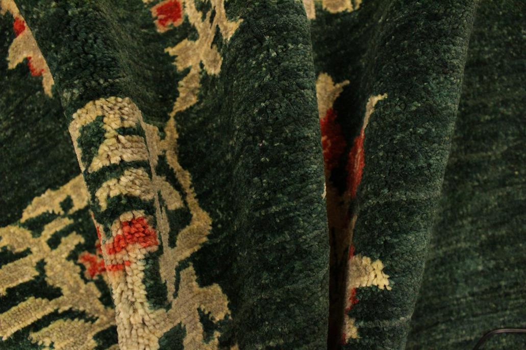 handmade Transitional Drake Green Rust Hand Knotted RECTANGLE 100% WOOL area rug 3 x 5