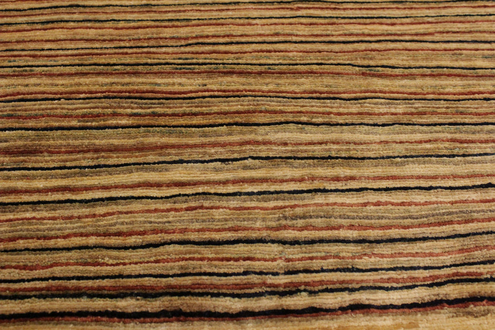 handmade Modern Gabbeh Beige Rust Hand Knotted RECTANGLE 100% WOOL area rug 3' x 5'