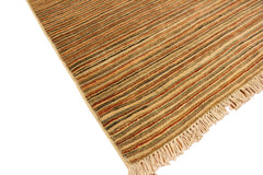 handmade Modern Gabbeh Beige Rust Hand Knotted RECTANGLE 100% WOOL area rug 3  x 5 