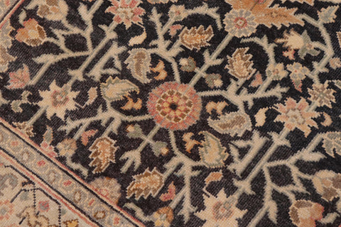 handmade Traditional Kafkaz Charcoal Tan Hand Knotted RECTANGLE 100% WOOL area rug 3x5