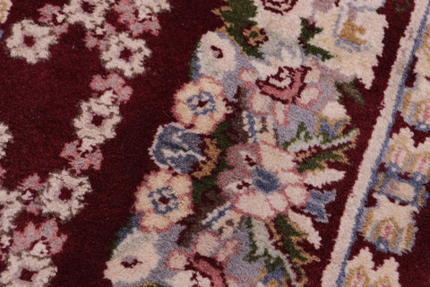 handmade Traditional Golden Red Red Hand Knotted RECTANGLE 100% WOOL area rug 3x5