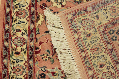 handmade Traditional Abasi Afsha Pink Beige Hand Knotted RECTANGLE 100% WOOL area rug 2x4
