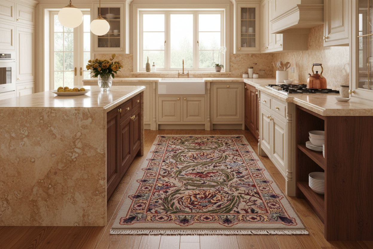 handmade Transitional Marry Gold Lt. Green Lt. Green Hand Knotted RECTANGLE 100% WOOL area rug 2x4