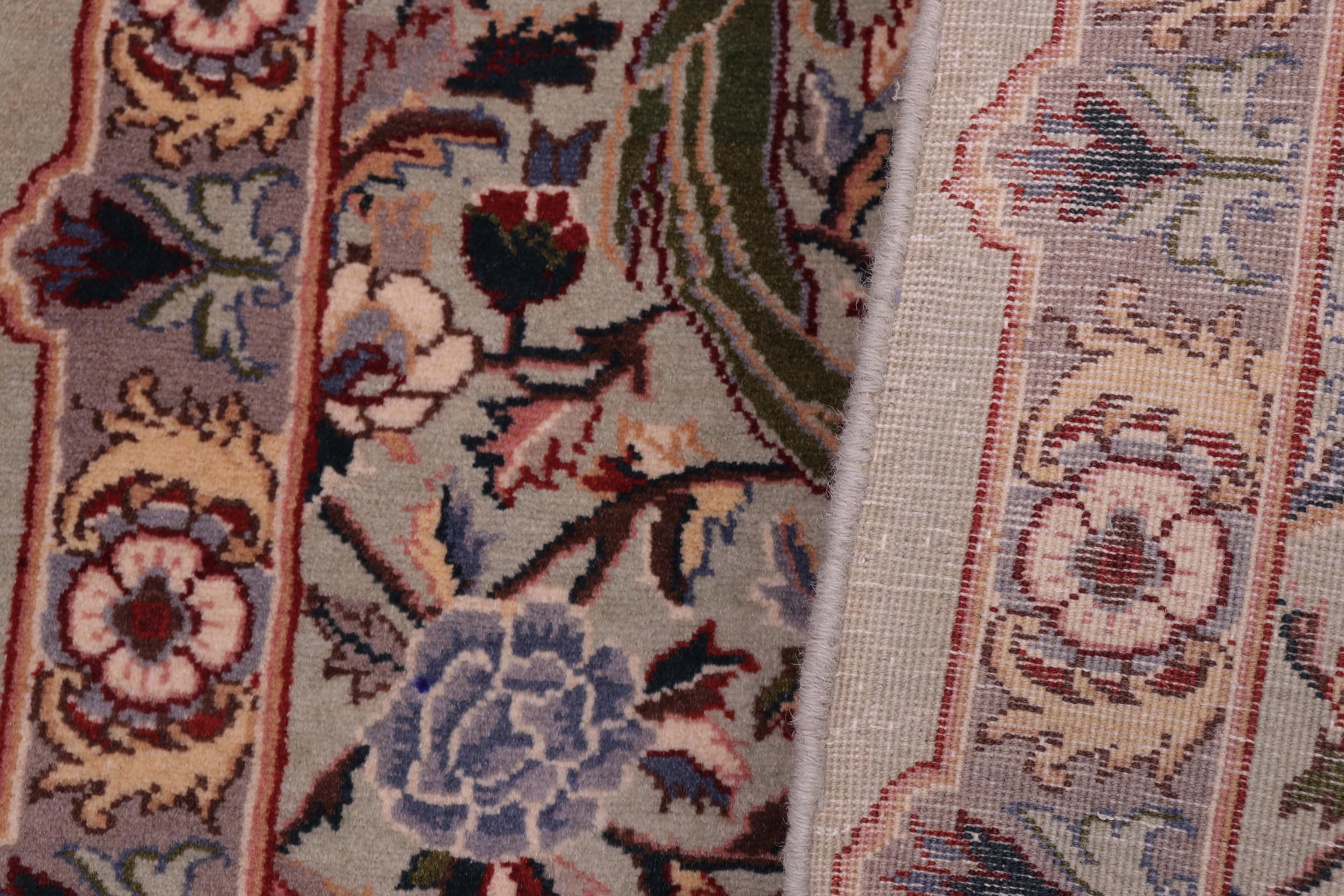 handmade Transitional Marry Gold Lt. Green Lt. Green Hand Knotted RECTANGLE 100% WOOL area rug 2x4