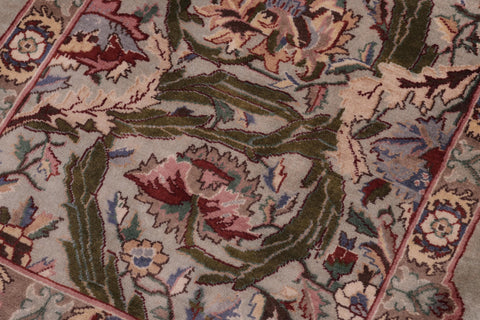 handmade Transitional Marry Gold Lt. Green Lt. Green Hand Knotted RECTANGLE 100% WOOL area rug 2x4