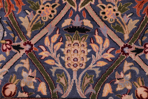 handmade Transitional Mujahid Blue Red Hand Knotted RECTANGLE 100% WOOL area rug 3x4