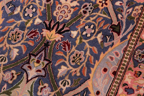 handmade Transitional Mujahid Blue Red Hand Knotted RECTANGLE 100% WOOL area rug 3x4