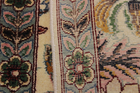 handmade Transitional Abusson Beige Gray Hand Knotted RECTANGLE 100% WOOL area rug 2x2