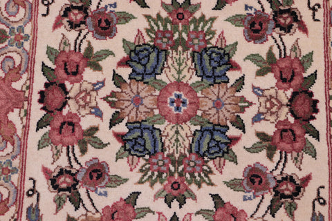 handmade Traditional Abusson Beige Green Hand Knotted RECTANGLE 100% WOOL area rug 2x2
