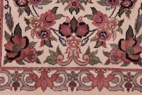 handmade Traditional Abusson Beige Green Hand Knotted RECTANGLE 100% WOOL area rug 2x2