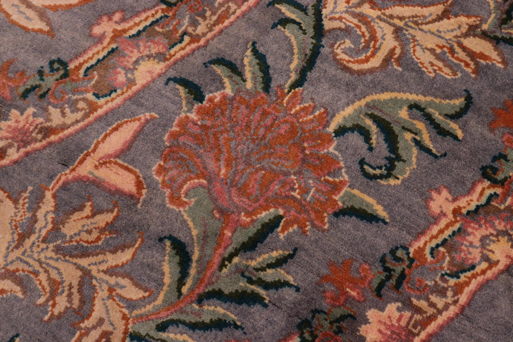 handmade Traditional Nayagra Gray Pink Hand Knotted ROUND 100% WOOL area rug 8'x8'