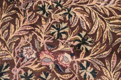 handmade Traditional Imran Brown Gray Hand Knotted ROUND 100% WOOL area rug 8'x8'