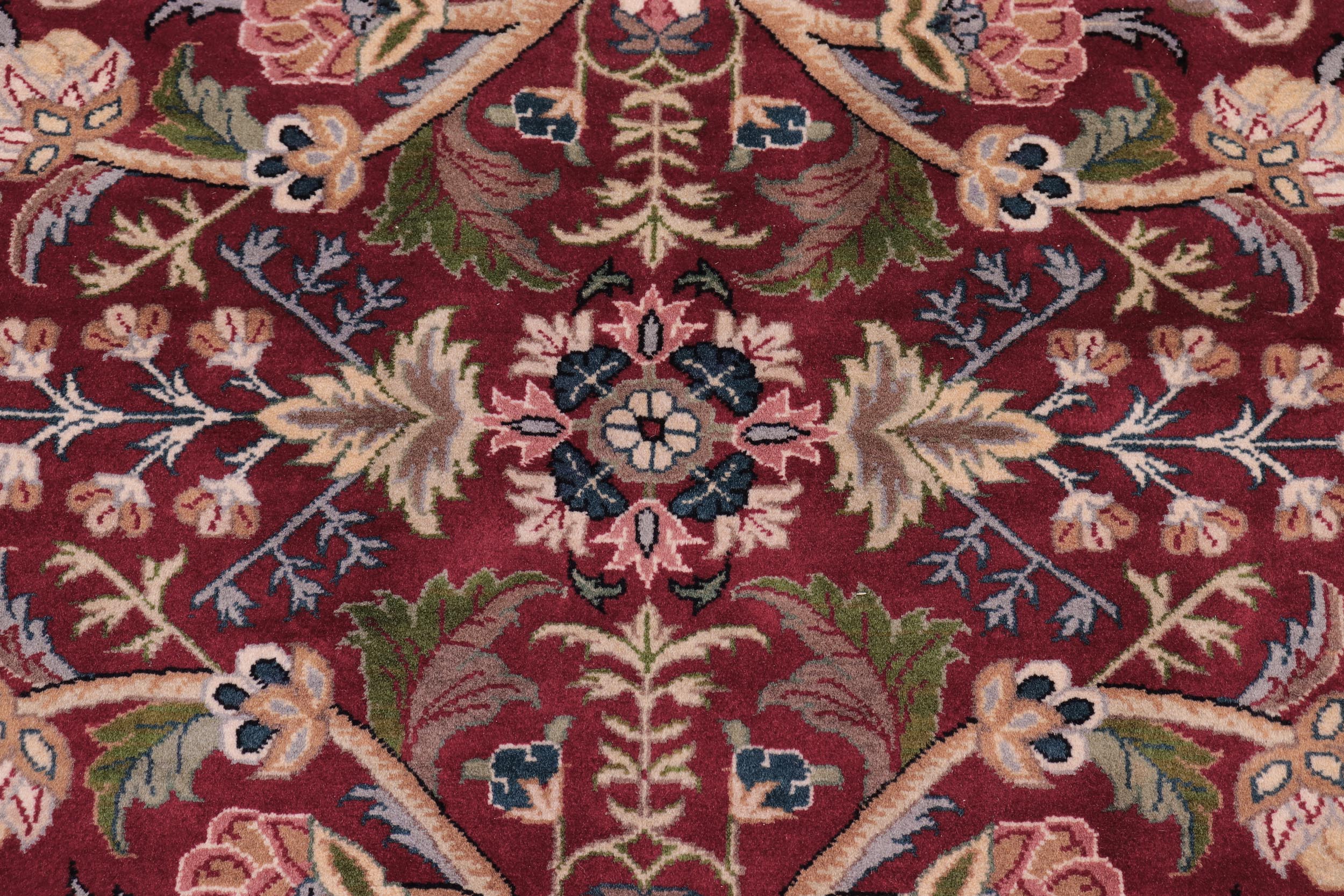 handmade Traditional Nagi Red Pink Hand Knotted ROUND 100% WOOL area rug 8'x8'