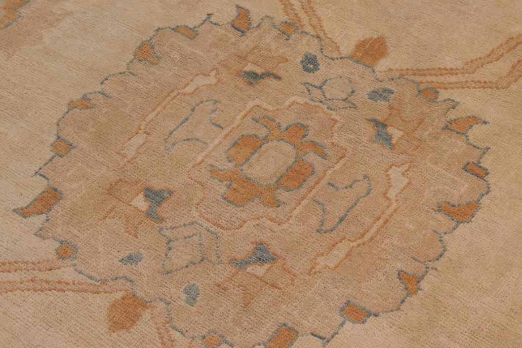 handmade Traditional Kafkaz Tan Rust Hand Knotted RECTANGLE 100% WOOL area rug 13 x 18