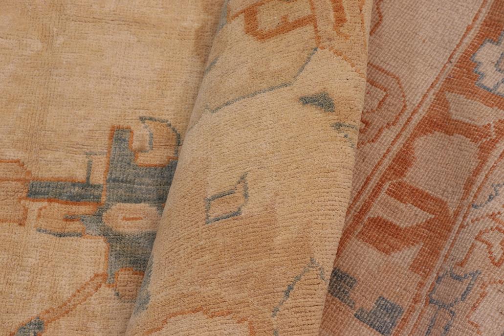 handmade Traditional Kafkaz Tan Rust Hand Knotted RECTANGLE 100% WOOL area rug 13 x 18