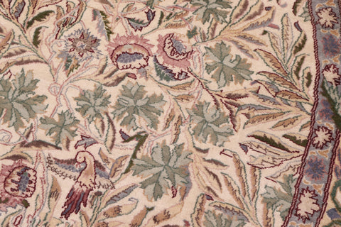 handmade Traditional Imran Beige Green Hand Knotted ROUND 100% WOOL area rug 8'x8'