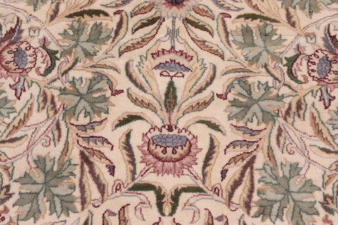 handmade Traditional Imran Beige Green Hand Knotted ROUND 100% WOOL area rug 8'x8'