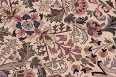 handmade Traditional Nagi Beige Pink Hand Knotted ROUND 100% WOOL area rug 9'x9'