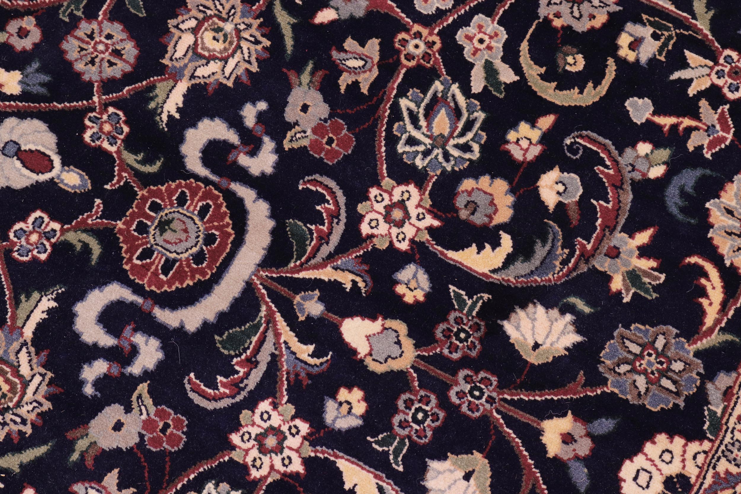 handmade Traditional Abasi Afsha Blue Red Hand Knotted ROUND 100% WOOL area rug 8' x 8'