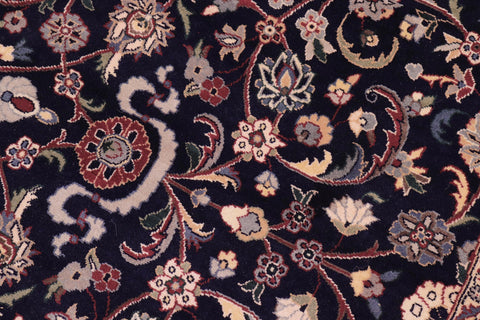 handmade Traditional Abasi Afsha Blue Red Hand Knotted ROUND 100% WOOL area rug 8' x 8'