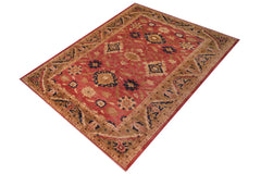 handmade Traditional Kafkaz Rust Olive Green Hand Knotted RECTANGLE 100% WOOL area rug 12 x 18
