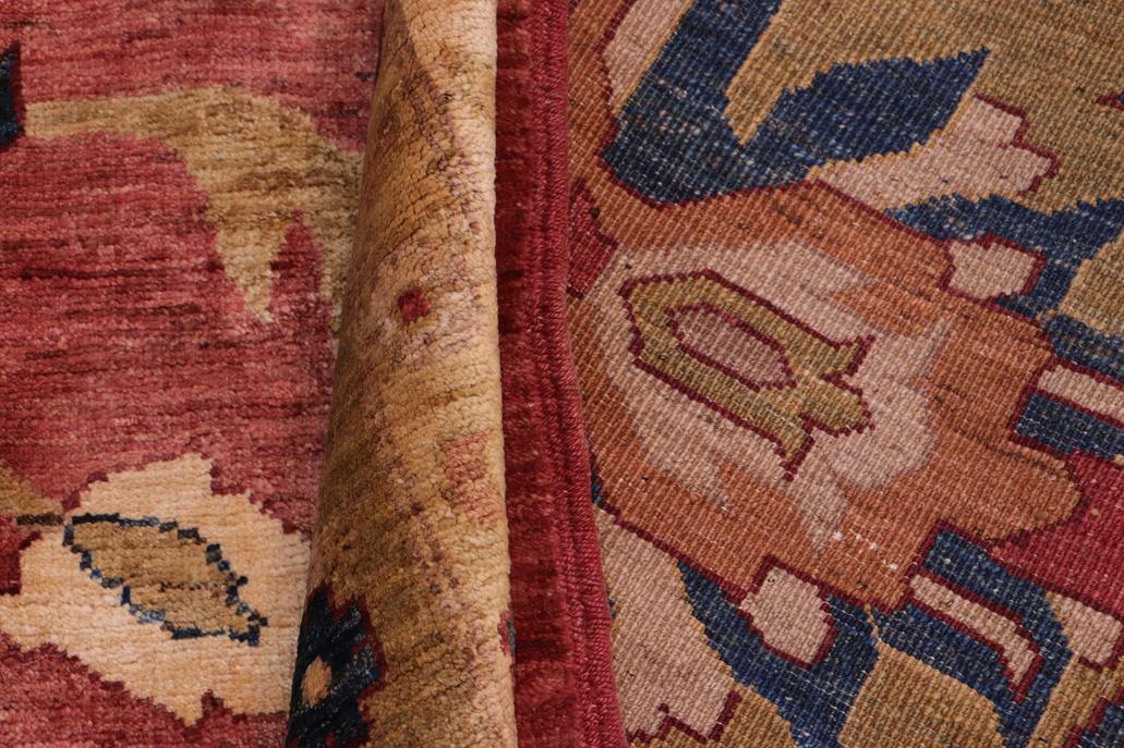 handmade Traditional Kafkaz Rust Olive Green Hand Knotted RECTANGLE 100% WOOL area rug 12 x 18