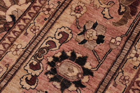 handmade Traditional Kafkaz Aubergine Tan Hand Knotted RECTANGLE 100% WOOL area rug 12' x 17'