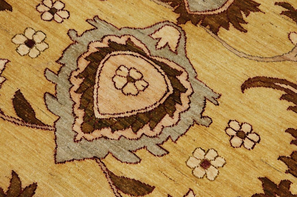 handmade Traditional Kafkaz Gold Red Hand Knotted RECTANGLE 100% WOOL area rug 13 x 17