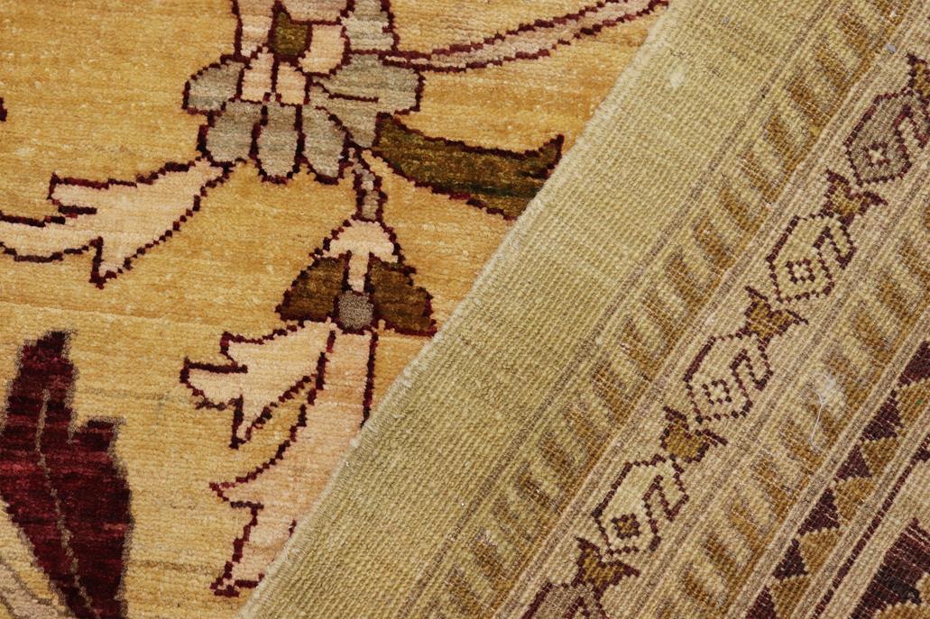 handmade Traditional Kafkaz Gold Red Hand Knotted RECTANGLE 100% WOOL area rug 13 x 17