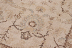 handmade Transitional Kafkaz Ivory Rust Hand Knotted RECTANGLE 100% WOOL area rug 14' x 20'