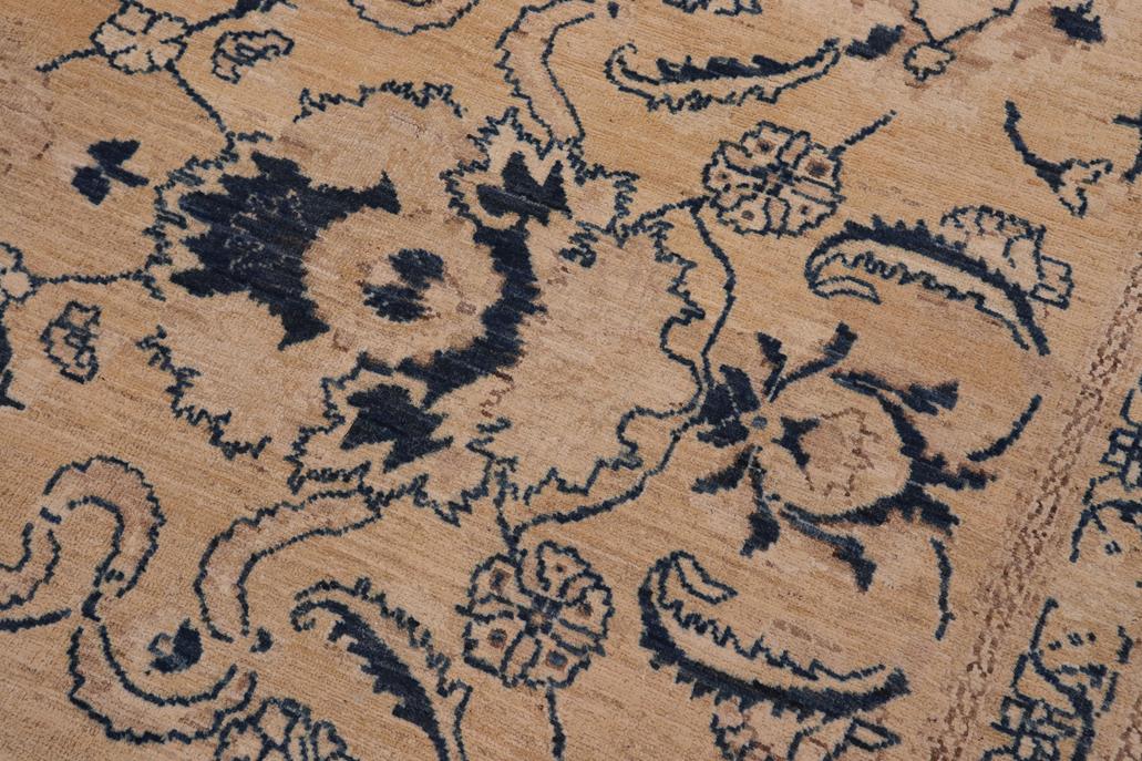 handmade Traditional Kafkaz Lt. Brown Tan Hand Knotted RECTANGLE 100% WOOL area rug 12 x 18