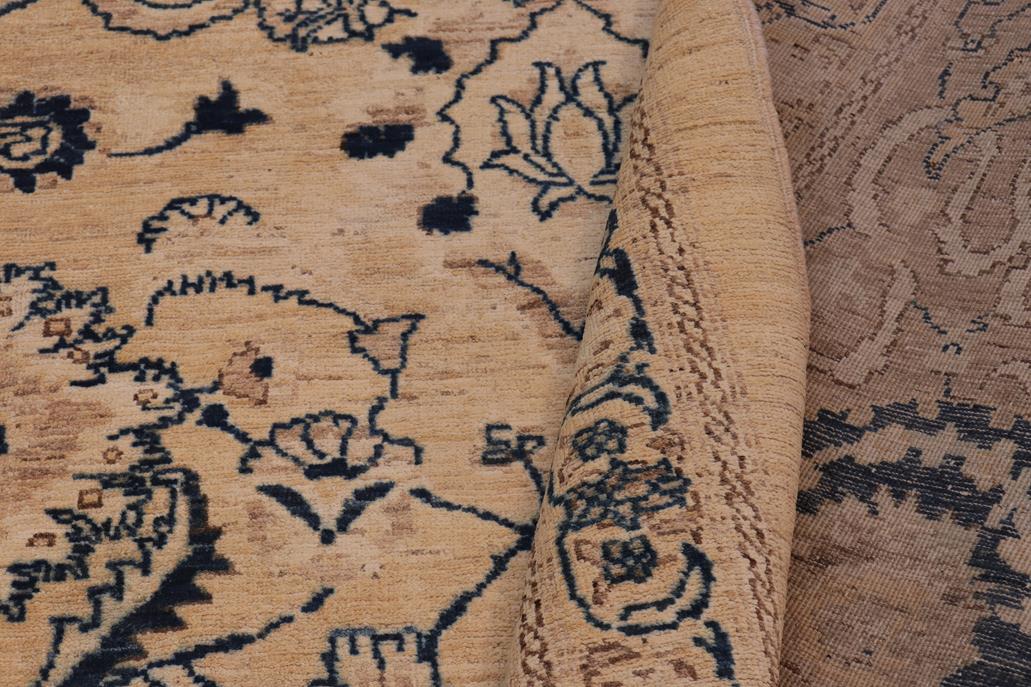 handmade Traditional Kafkaz Lt. Brown Tan Hand Knotted RECTANGLE 100% WOOL area rug 12 x 18