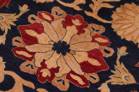 handmade Traditional Sultanabad Blue Red Hand Knotted RECTANGLE 100% WOOL area rug 10x14