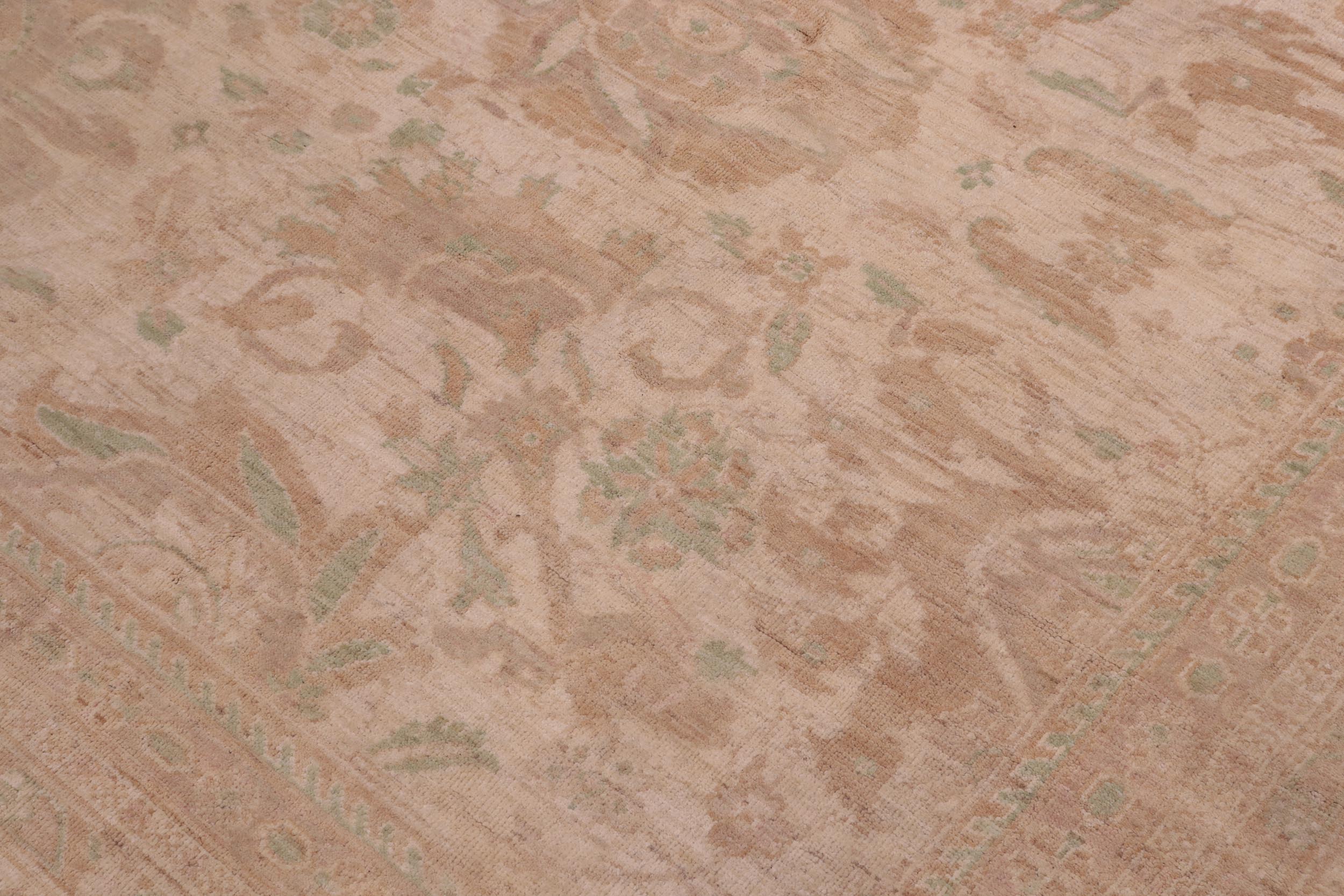 handmade Traditional Kafkaz Lt. Tan Tan Hand Knotted RECTANGLE 100% WOOL area rug 12x15