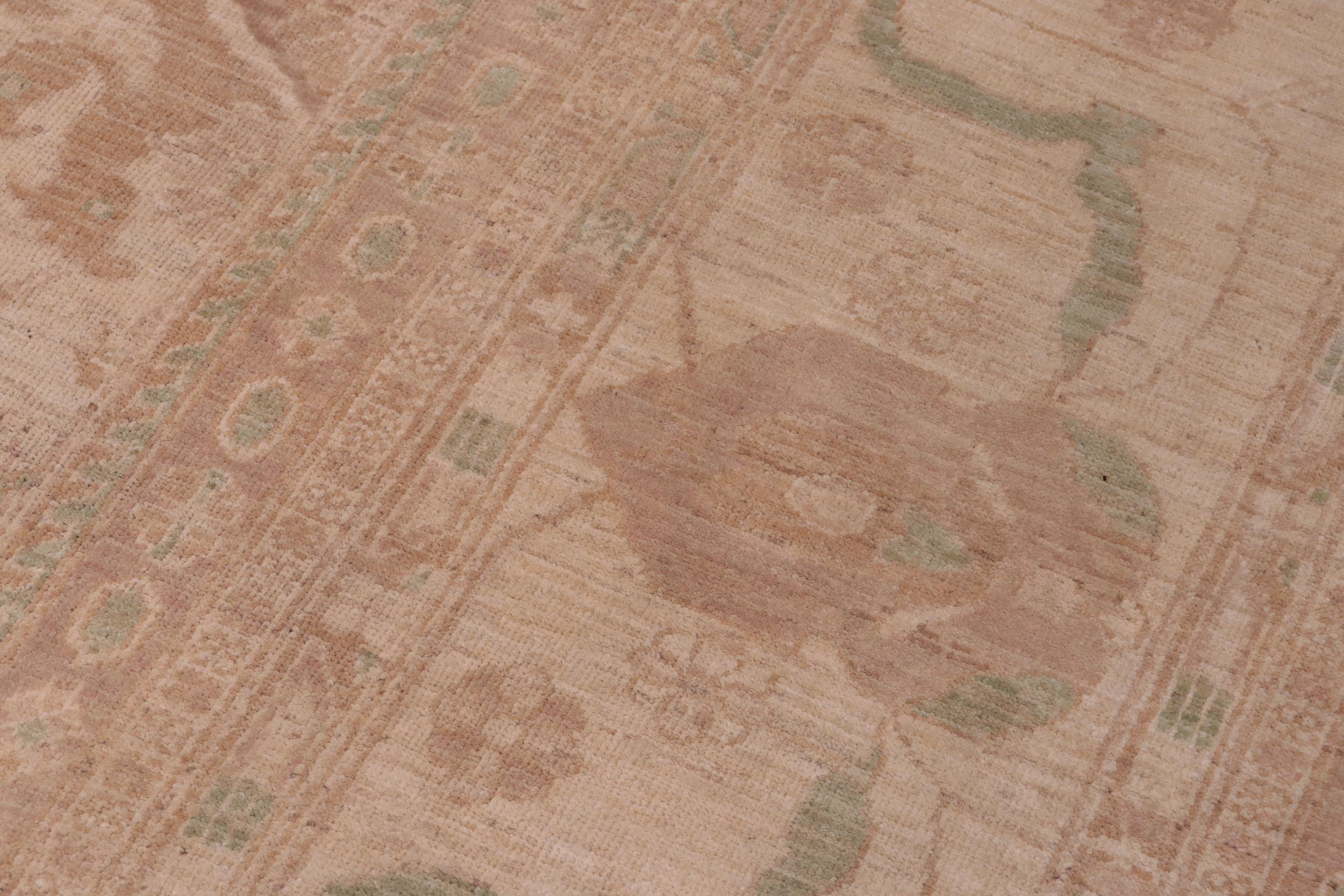 handmade Traditional Kafkaz Lt. Tan Tan Hand Knotted RECTANGLE 100% WOOL area rug 12x15