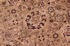 handmade Traditional Round Kashan Gold Red Hand Knotted ROUND 100% WOOL area rug 8' x 8'