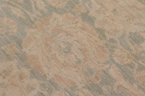 handmade Transitional Kafkaz Lt. Green Lt. Tan Hand Knotted RECTANGLE 100% WOOL area rug 12' x 18'